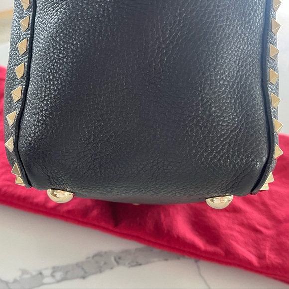 Valentino Garavani - Black Rockstud Tote Bag / Shoulder Bag / Crossbody Bag - Picture 6 of 16
